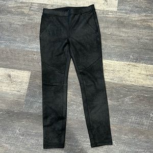 Free People Faux leather leggings/pants. Size 6 black.